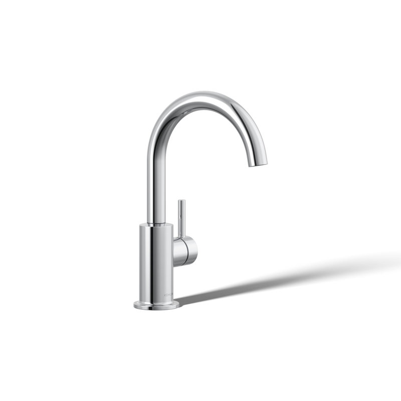 Robinet contemporain, Chrome poli