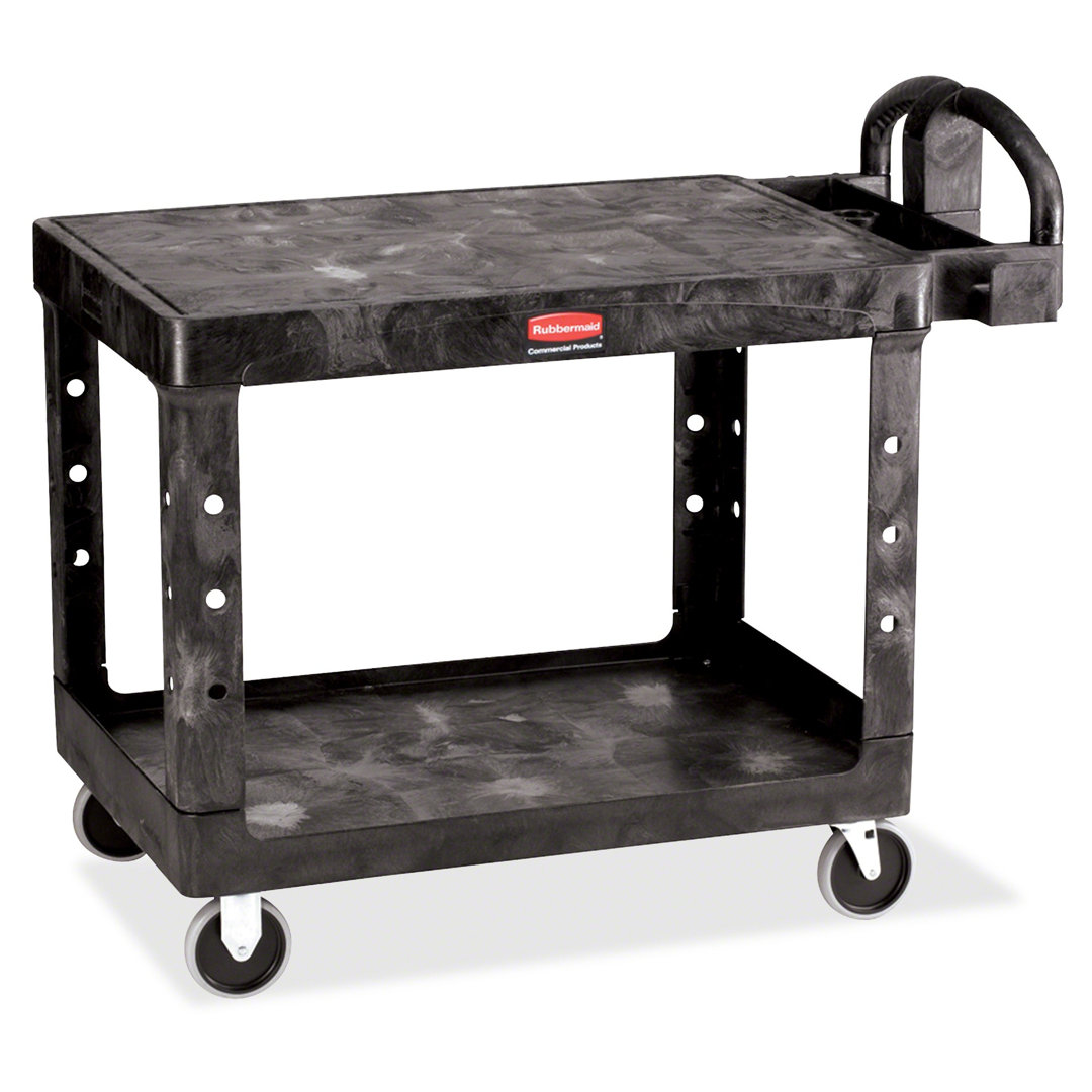 Flat Shelf Utility Cart Rubbermaid Commercial Products 