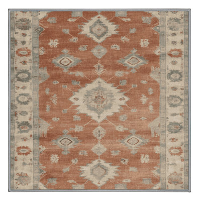Machine Washable Overdyed Gray Area Rug