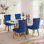 Chaise de salle à manger rembourrée contemporaine (lot de 2)-727024467