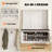 3-In-1 Hall Tree With Shoe Storage, Standing Coat Rack With Shoe Bench, Entryway Furniture With Five Hooks, White Wood Grain