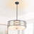 4-light Drum Chandelier Black Chandelier Chandeliers For Dining Room Drum Light Fixtures Ceiling Hanging