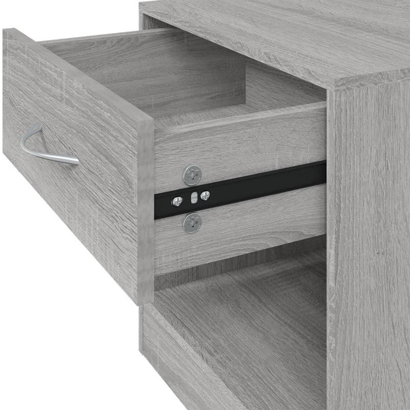 Doraville 1 Drawer Bedside Table, Grey