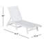 Chaise longue d'extérieur en PEHD Laguna-82415096