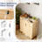 31.6 Inch Grid Design Shoe Cabinet With 2 Doors 1 Drawer 1 Partition H-Shaped Legs Oak Color