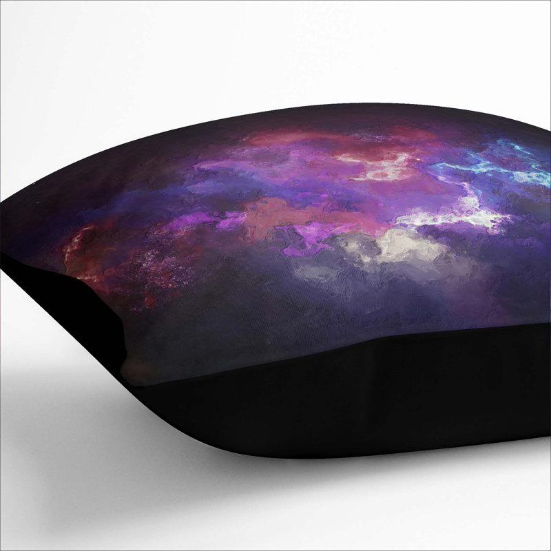 Universe Vol.37 Cushion with Filling, Black, 55cm H x 55cm W x 20cm D