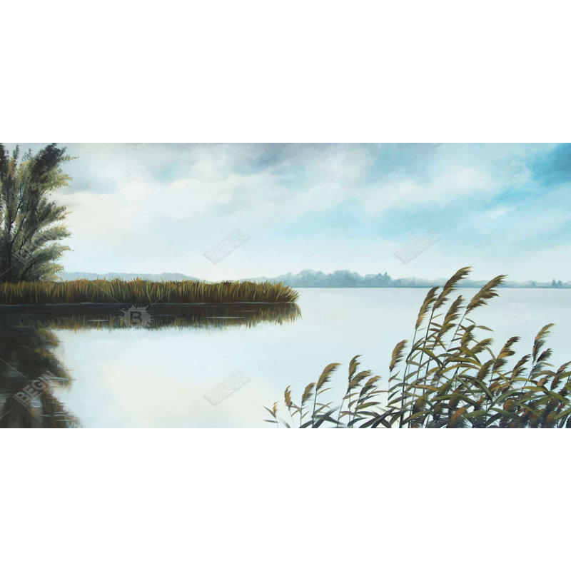 Quiet lake - 15.75"x31.50" Desk mat