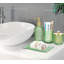 Ensemble d'accessoires de salle de bain en verre, 4 pièces, vert-764636504
