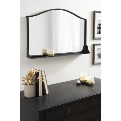 Dukene Metal Mirror with Shelves