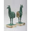 Llamas Decorative Bookends In Casted Bronze, Set Of 2, By Andean, In Stock