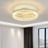Ventilateur de plafond moderne à intensité variable de 20 po avec ensemble de lumières DEL et télécommande Blodgett (ensemble de 2)