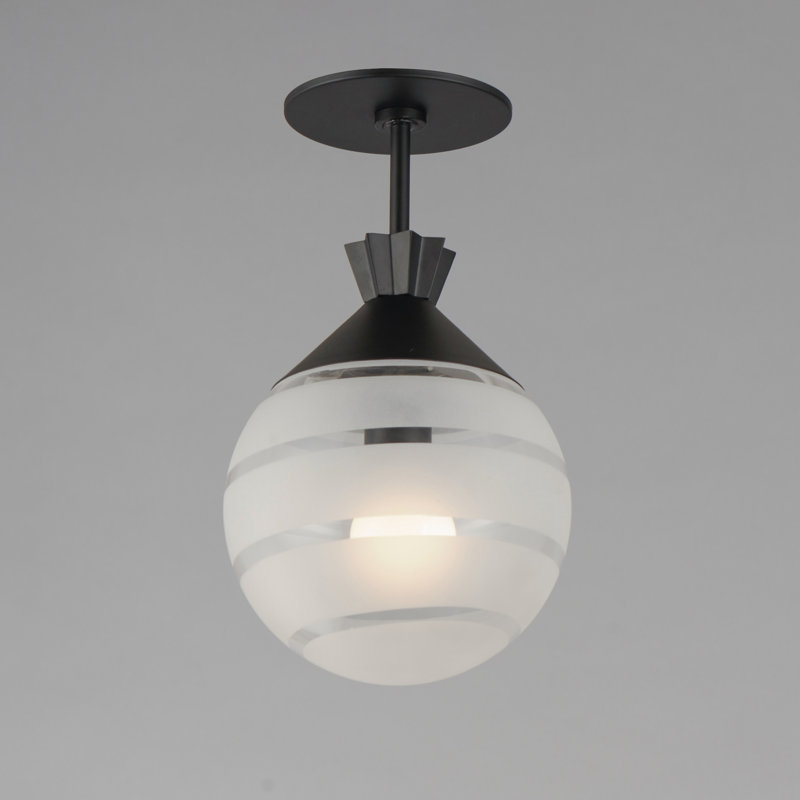 Copacabana Glass Semi Flush Mount