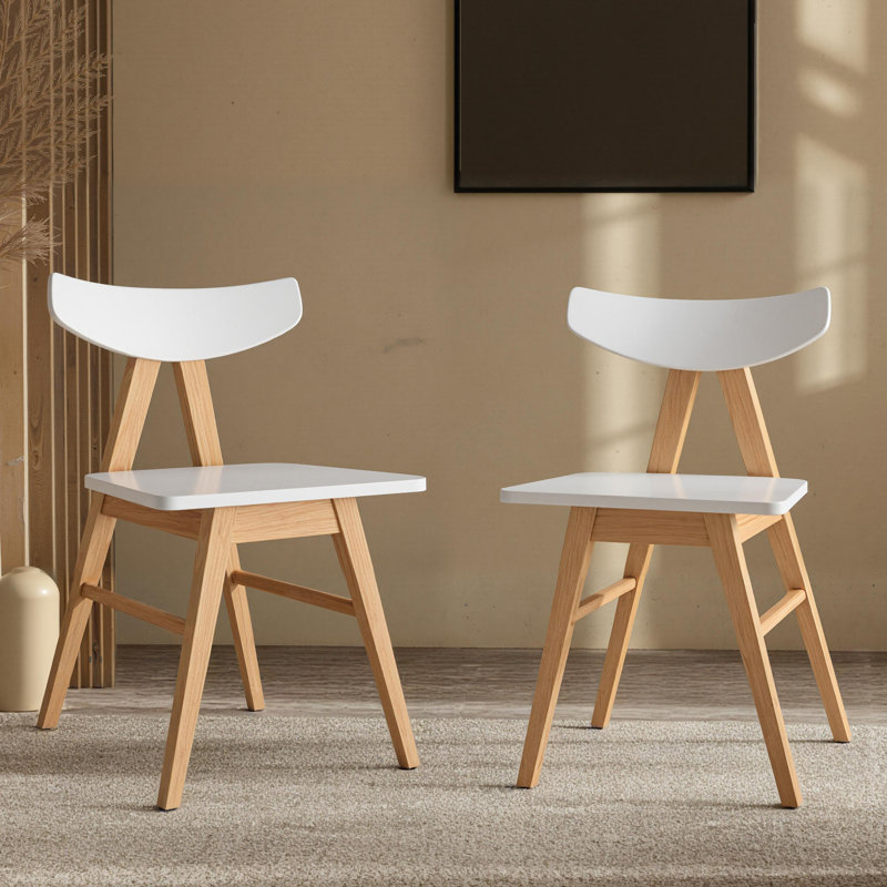 Ensemble de 2 chaises en bois 
