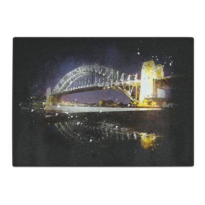 Tempered Glass Sydney Harbour Bridge Australia Chopping Board