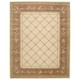 O'Fallon Floral Wool Tan Area Rug