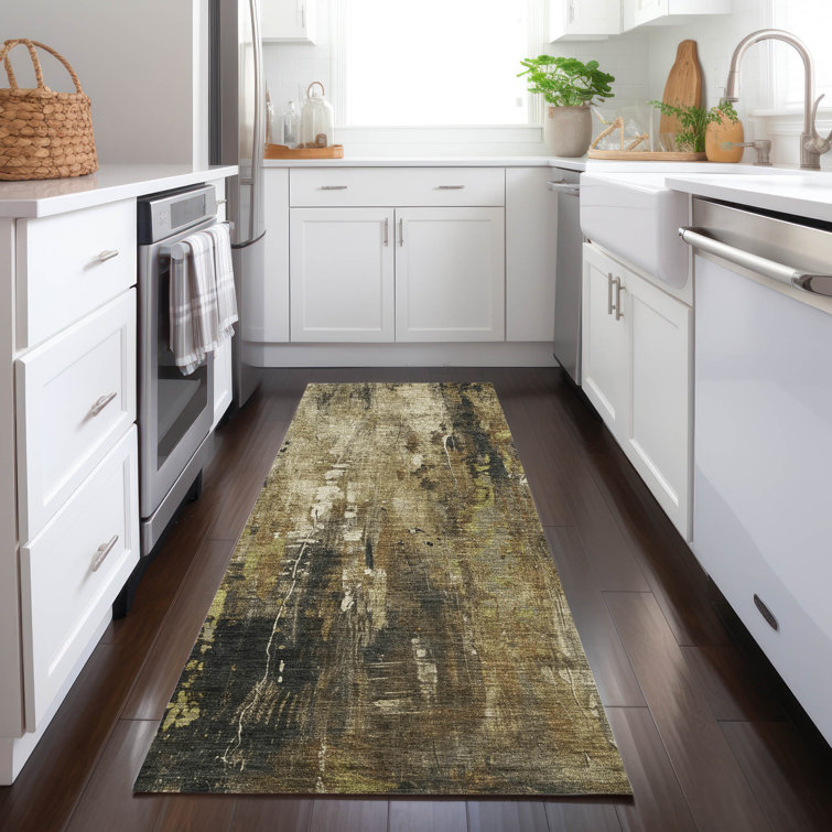 Machine Washable Indoor/Outdoor Cinead ACN1683 Beige Rug
