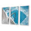 Glace et piscine bleue - ensemble d'art mural sur toile encadré paysage-690442170-690442149