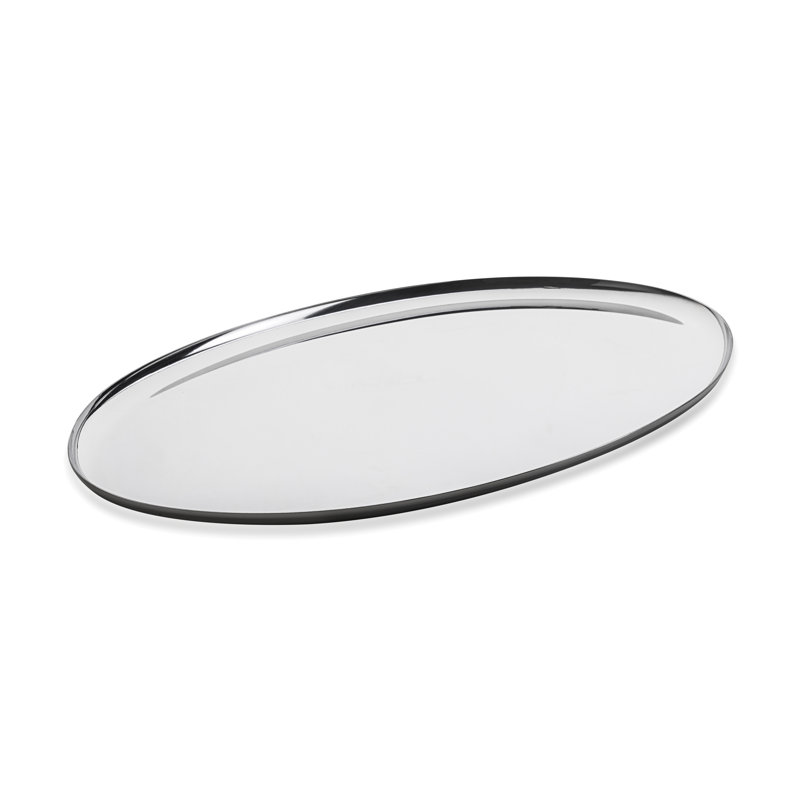 Plateau ovale Mepra cm Acier inoxydable 45 x 28 po