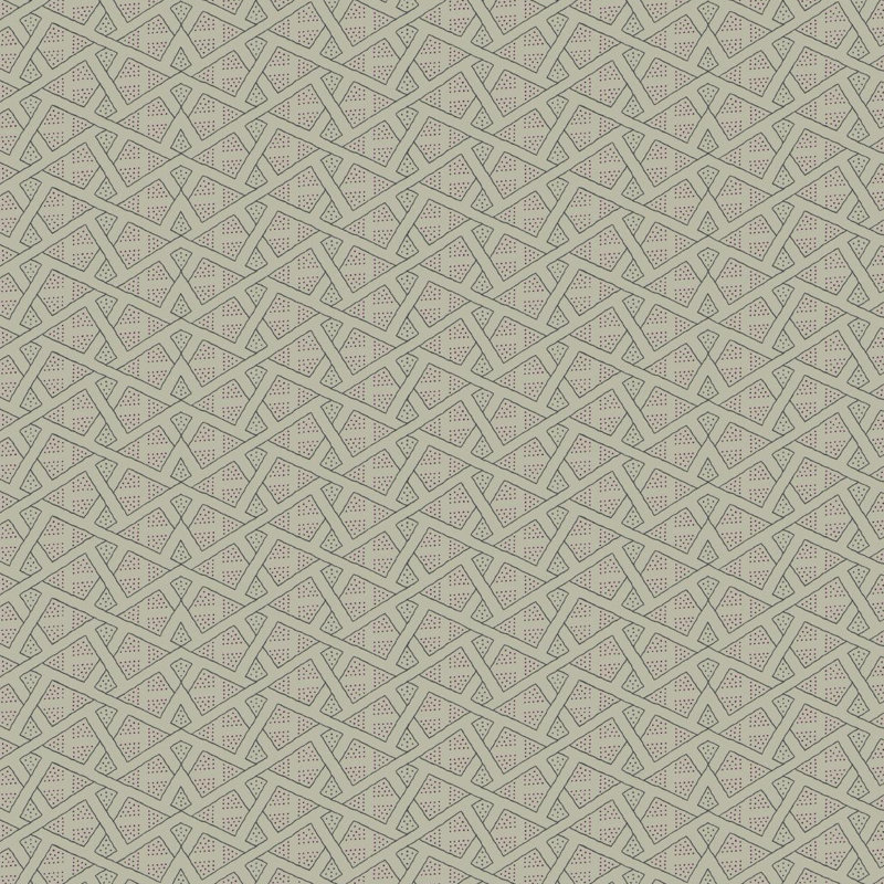 Rouleau de papier peint Alidade, Taupe / Argent / Magenta