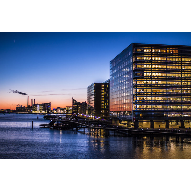 Colourful Night At City by MatusDuda - Wrapped Canvas Print, 30cm H x 46cm W