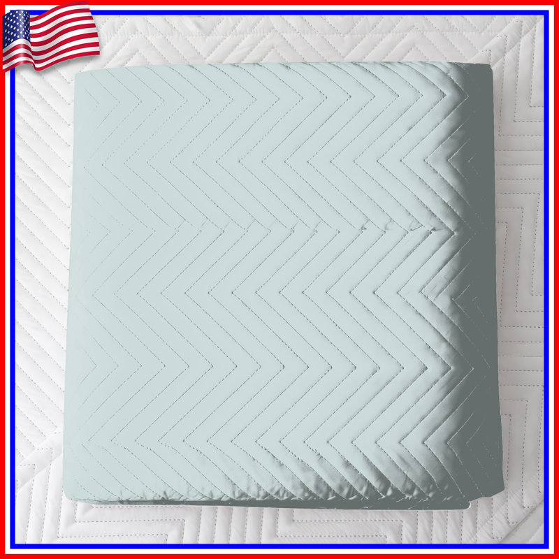 Solid Light Gray Quilted Bedspread All Sizes, Twin