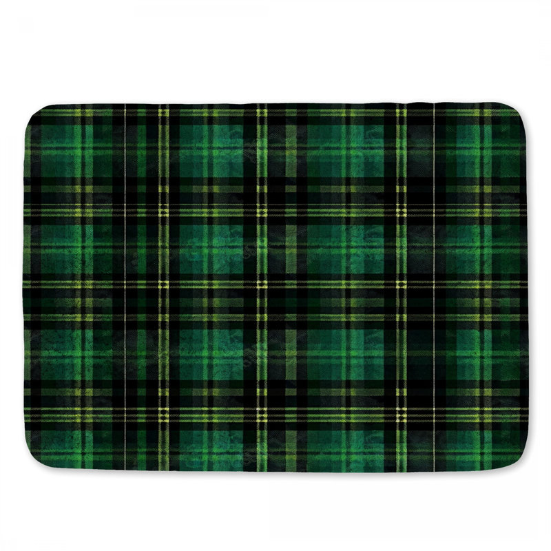 Tyzhane Microfiber / Microsuede Non-Slip Bath Mat, 17"W x 24"L