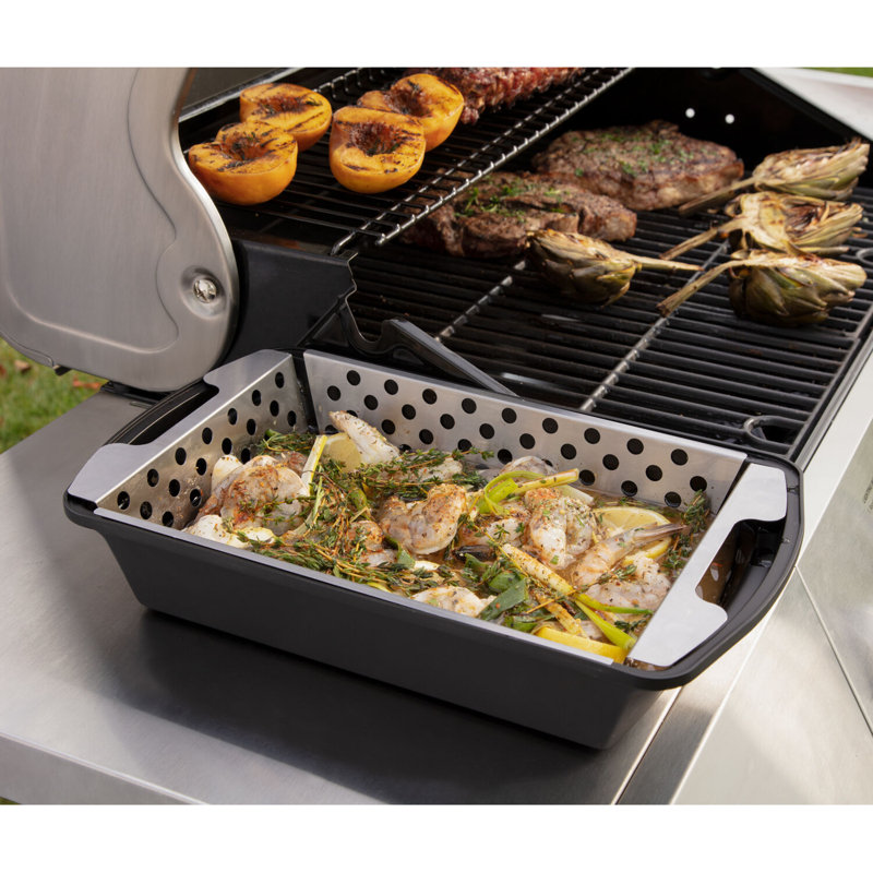 Marinade And Grilling Basket Set
