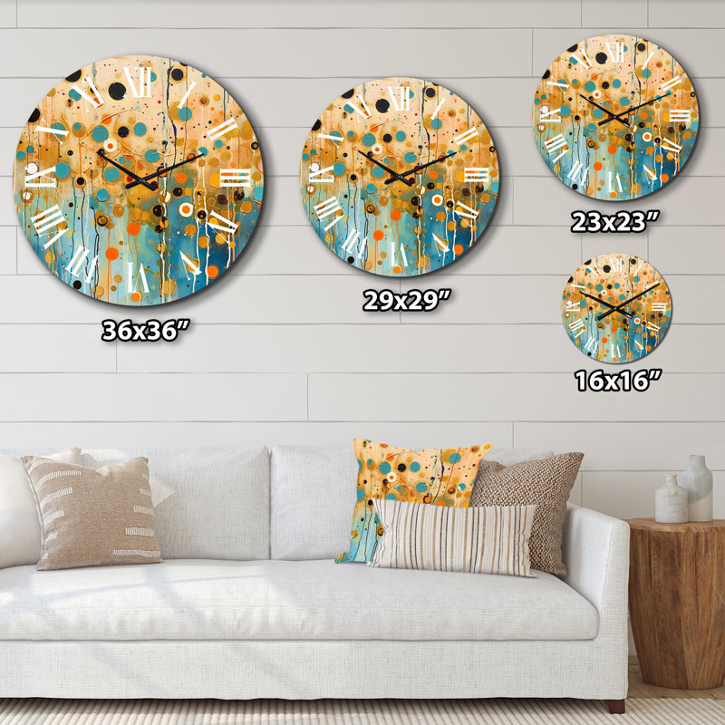 Metal Wall Clock, Extra Large