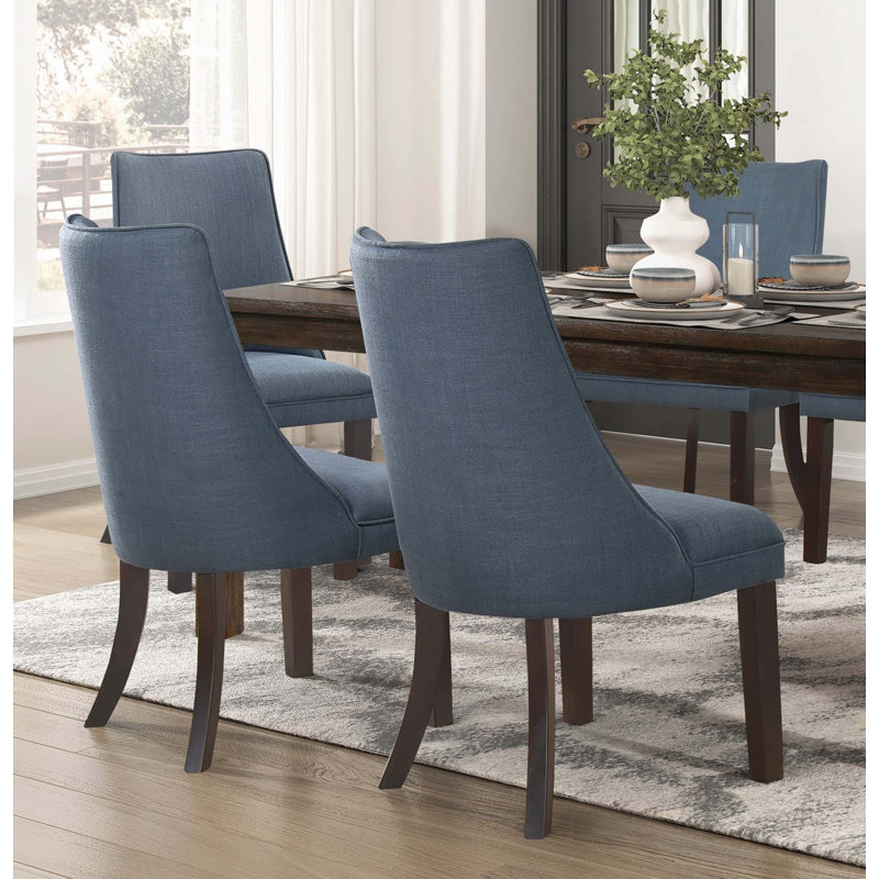 Ensemble de 2 chaises d'appoint rembourrées en tissu texturé