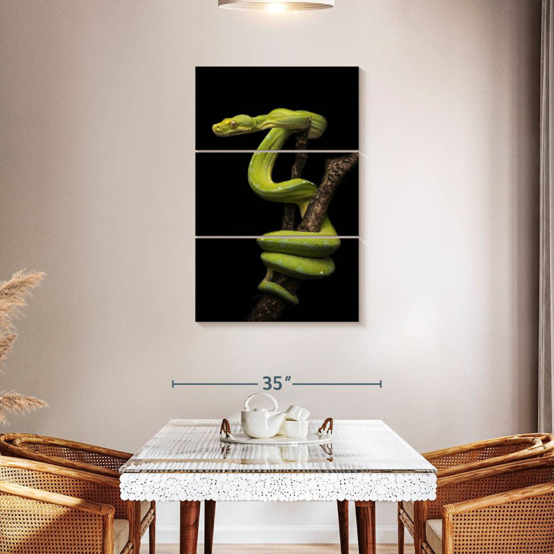 Brampt Python Wrapped Around A Branch, 45" H x 28" W