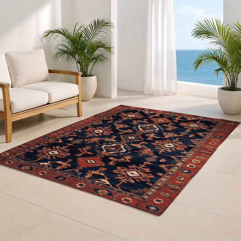 Tapis d'intérieur et d'extérieur gris Persian, Rectangulaire 2 pi x 3 pi