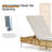 Outdoor Wicker Chaise Lounge With Cushions