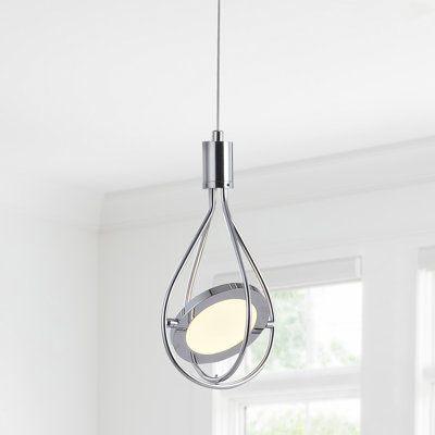 Luminaire suspendu géométrique à del unique/à 1 lumière Savitsky