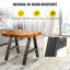 Set of 2 X-Shape Steel Table Legs | Heavy Duty H-Style Base for Dining, Kitchen Island & Coffee Tables, Sturdy Support