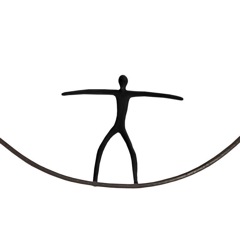 Olympic Figure in Iron Ring Style C Wall Décor