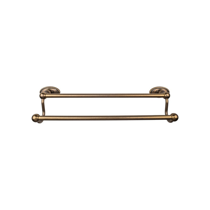 Edwardian Bath Double 26 1/2" Wall Mounted  Towel Bar, German Bronze