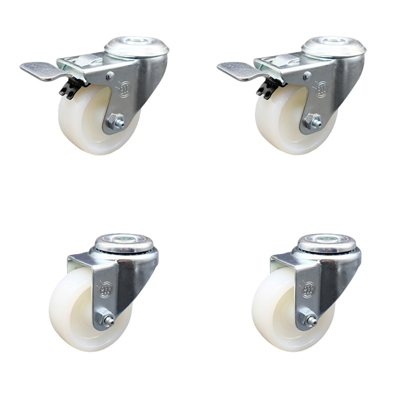 Ensemble de roulettes SS Nylon Wheel Hole Bolt
