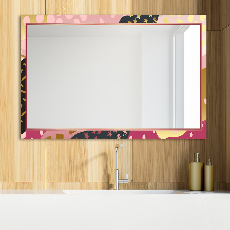 Glam Bathroom/Vanity Mirror, Playful 2 , 48" H x 30" W