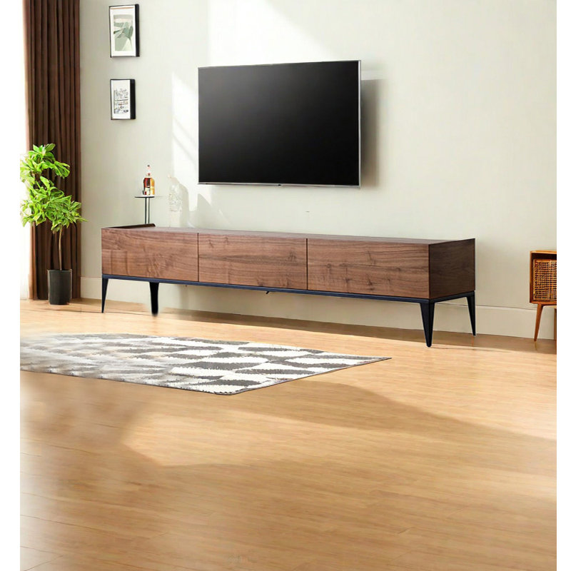 Crédence de rangement en bois massif l 86,61 po American