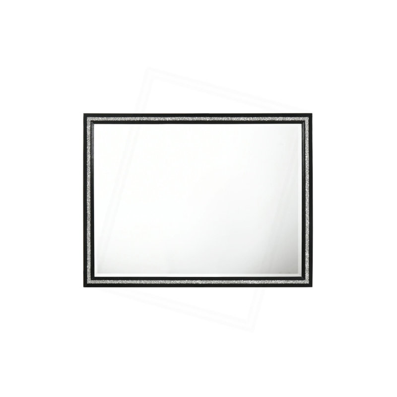 Miroir noir patiné