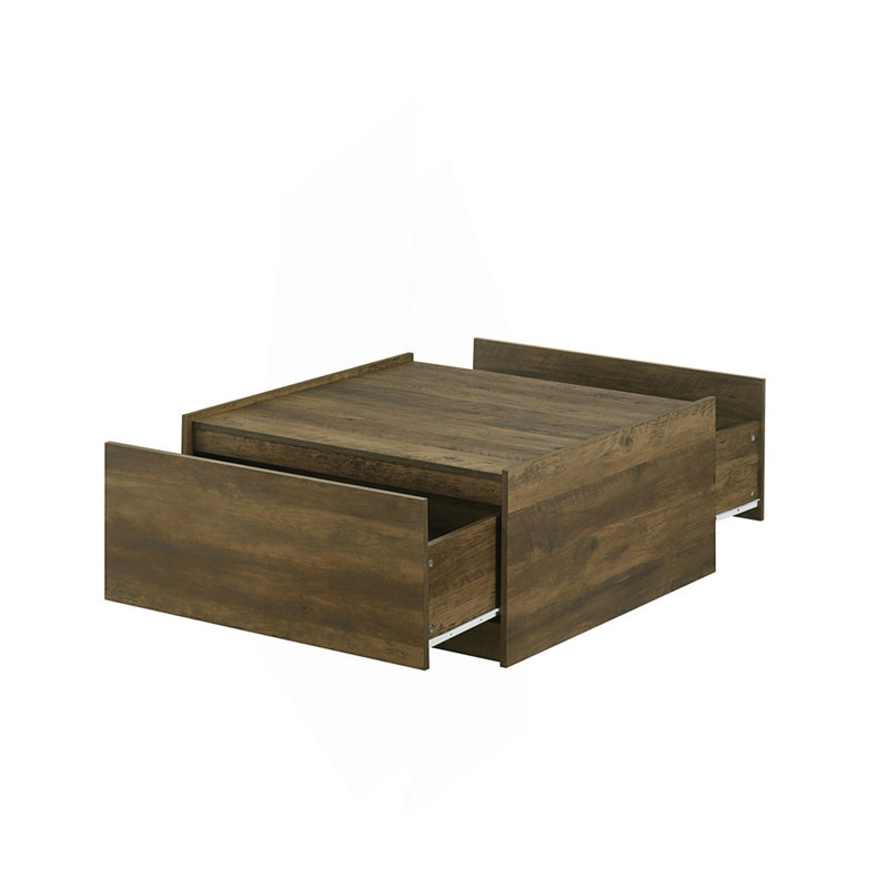 Table basse carrée avec 2 tiroirs 31,5 "Travon