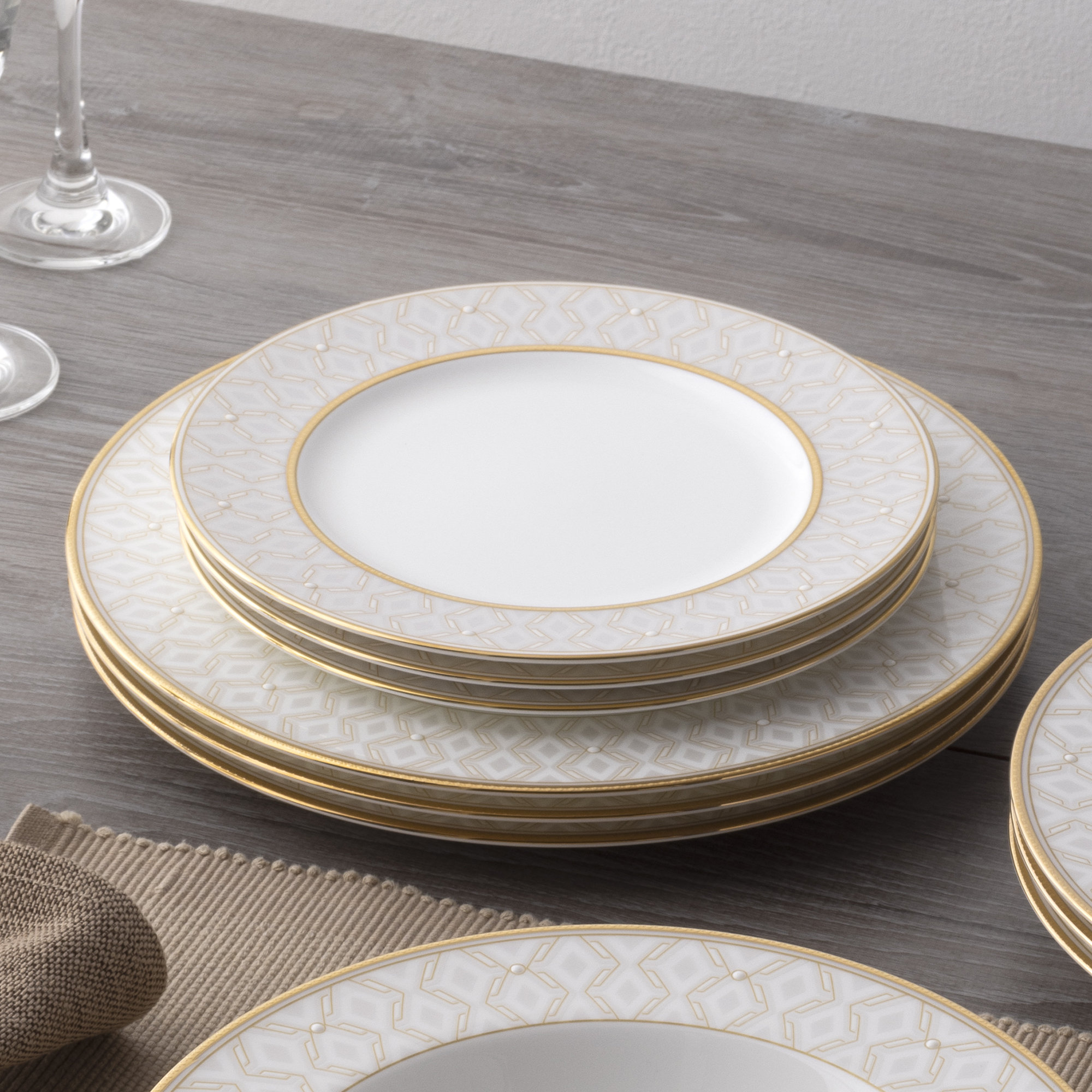 Noritake Noble Pearl Set Of 4 Dinner Plates, 11" | Wayfair