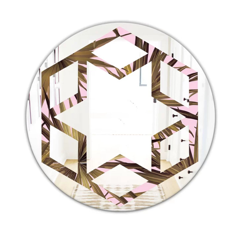 Miroir mural Hexagon, H 23,6 po x l 23,6 po