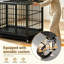 Caisse mobile pour chien avec chenilles verrouillables-134284809