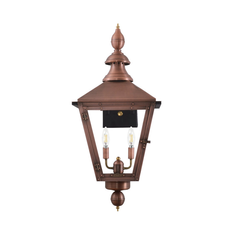 Eakly Electric Outdoor Lantern, 32" H x 14" W x 16" D