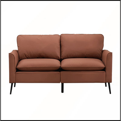 Causeuse rembourrée en cuir Cat Paw, luxe rétro rétro pour une vie confortable