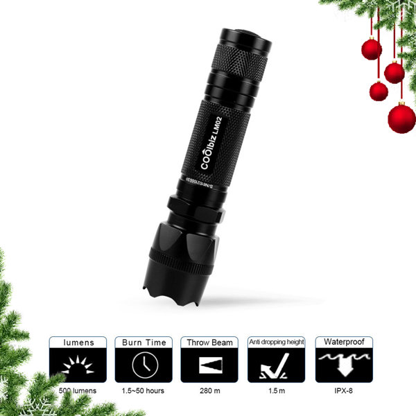 8'' Battery Powered Integrated LED Flashlight