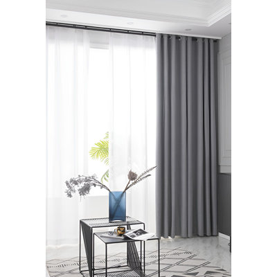 Rickea Room Darkening Curtain Single Panel
