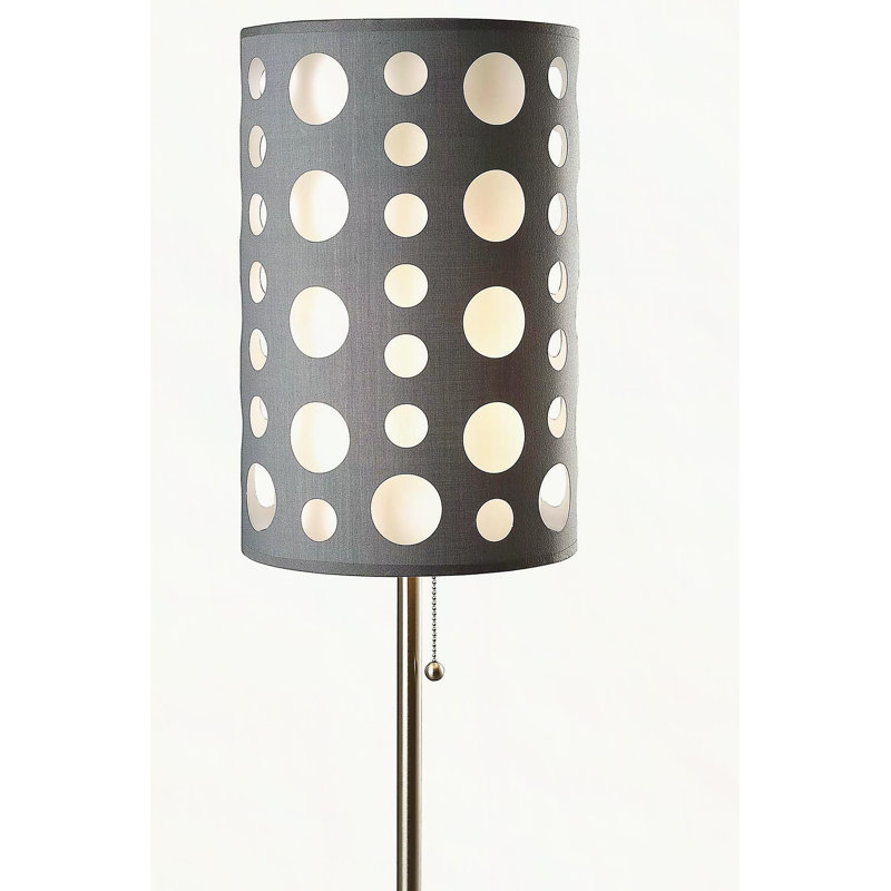 30"H GREY/WHITE RETRO TABLE LAMP