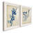 " Indigo Leaf Study I " 2 - Pieces-793904527-793872673-793872676